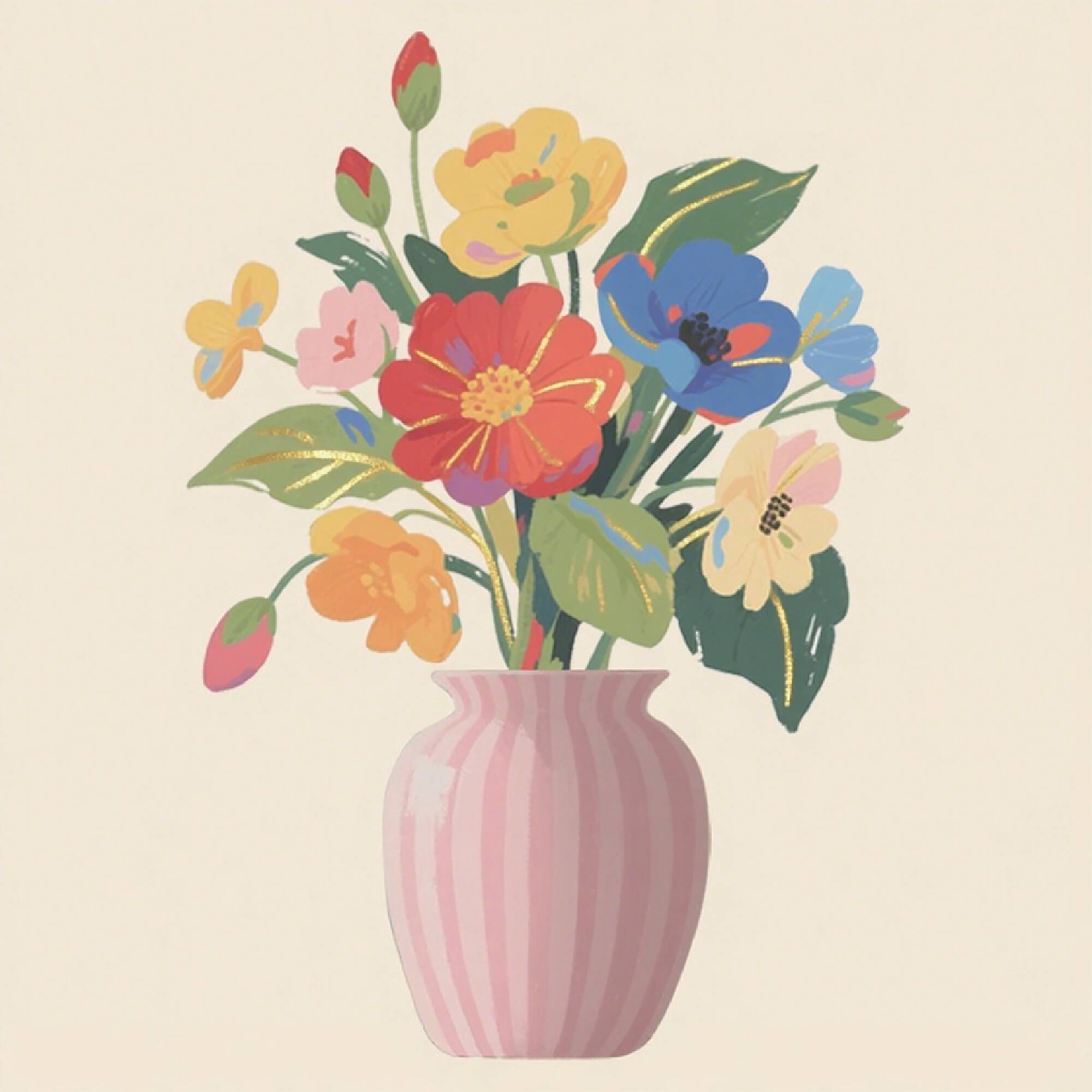 11" x 11" Summer Floral Canvas Painting Kit by Craft Smart®
